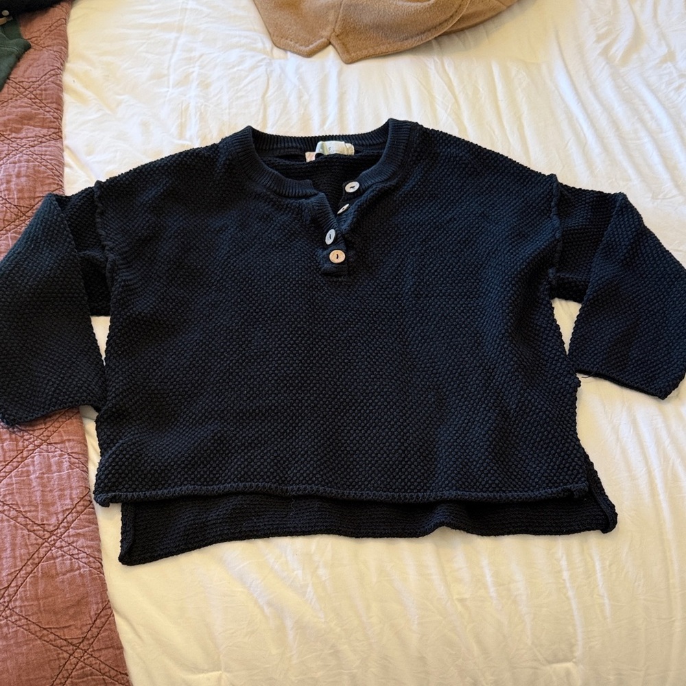 Free People black Knit pullover